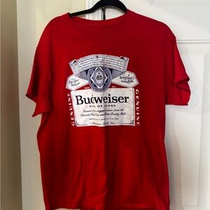 Budweiser Red Short Sleeve Tee size‎ small
